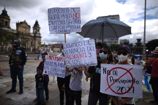 Organizaciones protestarán contra Giammattei y diputados en estos lugares
