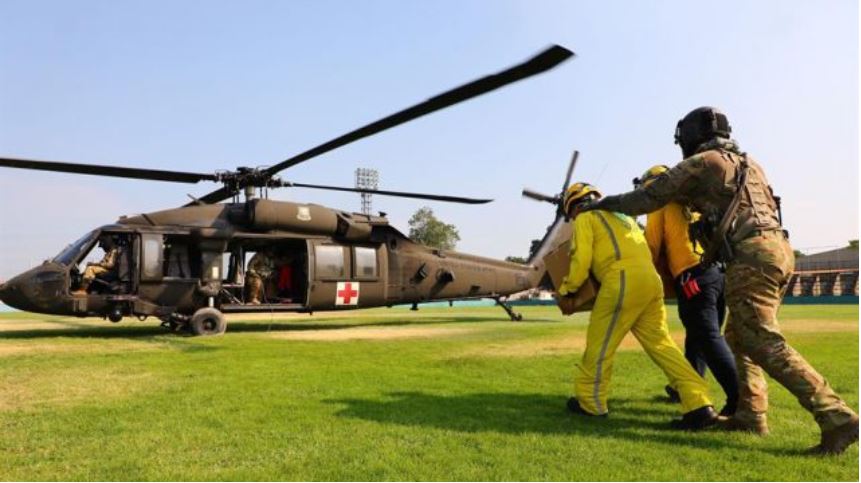 Las aeronaves que Bukele envió a Guatemala para llegar a las zonas más vulnerables