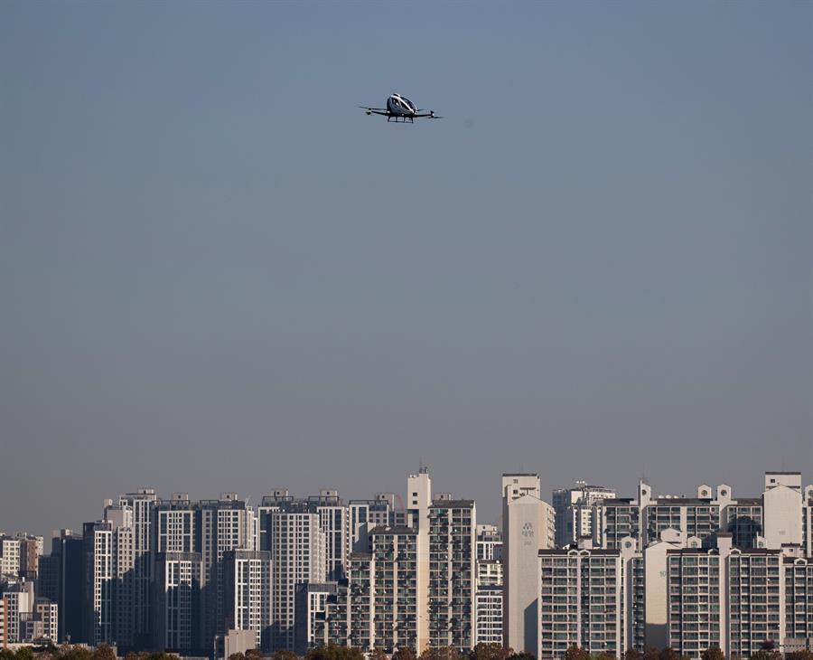 Seul mototaxis dron