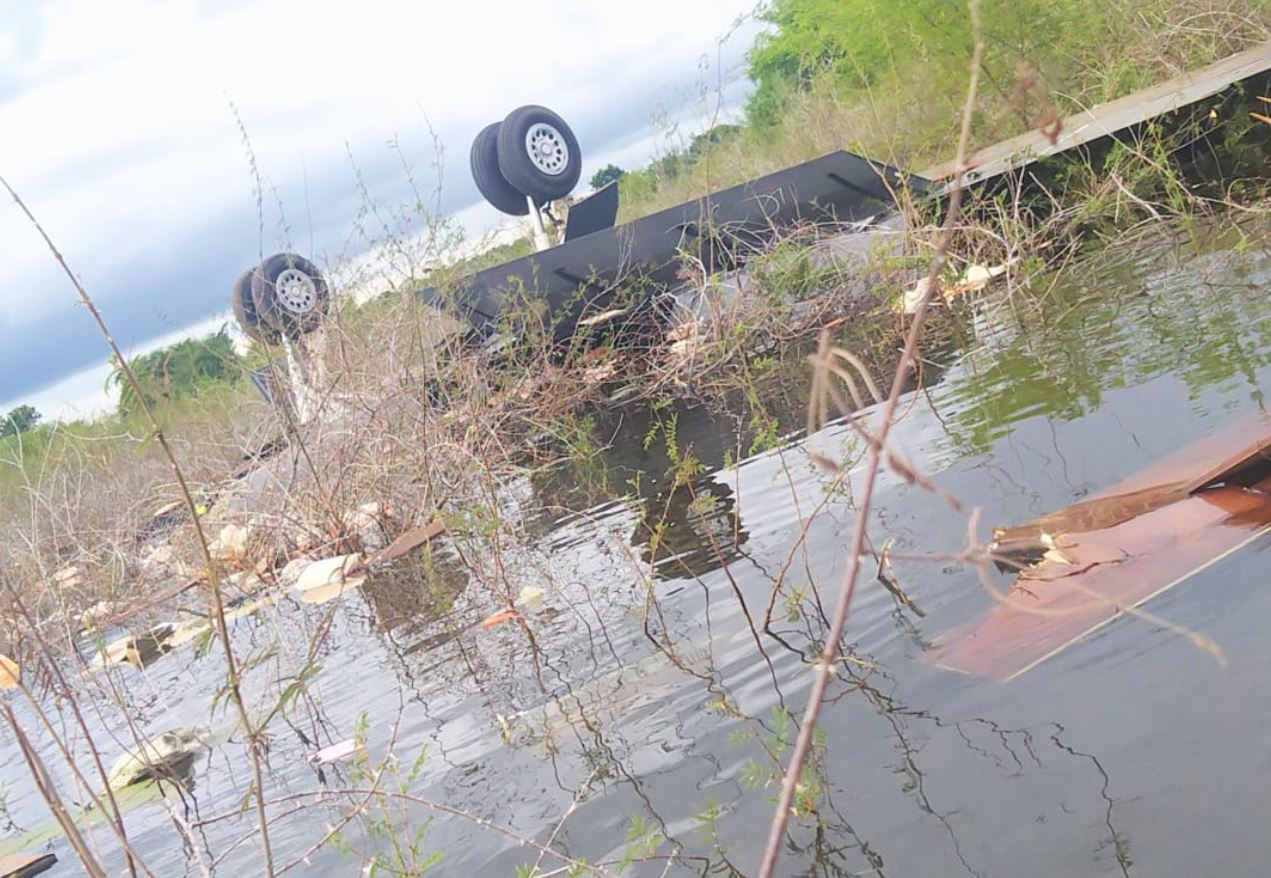 Encuentran tres cadáveres cerca de la avioneta que se accidentó en la Laguna del Tigre, Petén