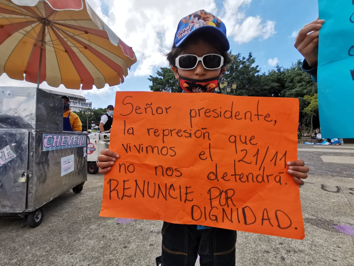 Manifestación en Guatemala