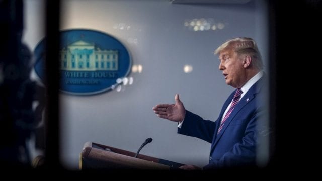 Donald Trump en conferencia