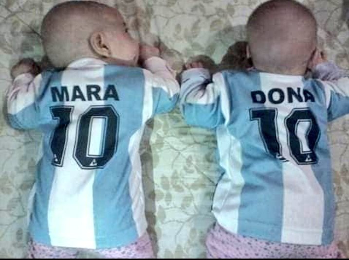 La historia de un fanático que llamó a sus mellizas Mara y Dona