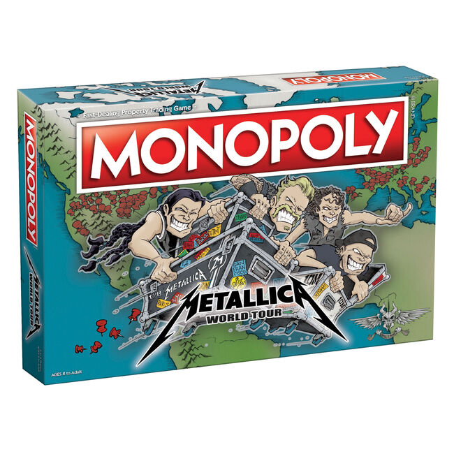 Monopoly lanza la edición Metallica World Tour y esto es lo que incluye