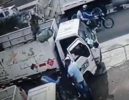 De todo menos aprendiz: este es el récord del ladrón que fue tumbado por un cilindro de gas en Colombia