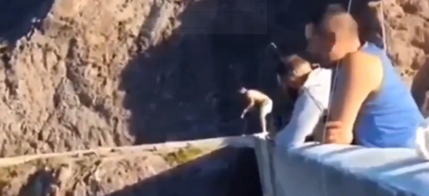 VIDEO: hombre borracho salta de una represa y ahora está en terapia intensiva