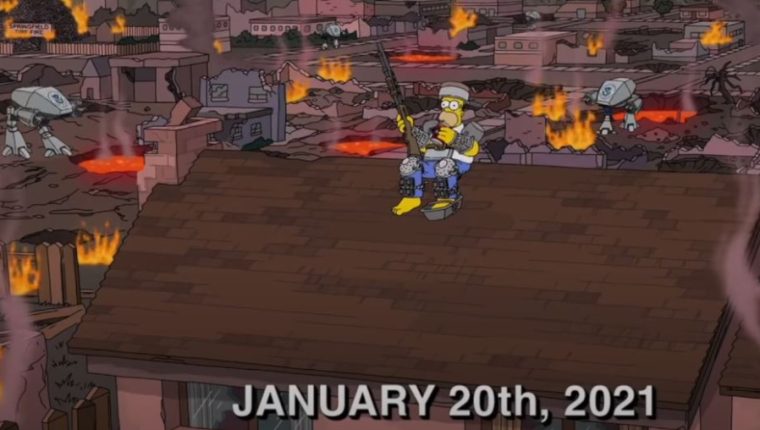 Los Simpson predicen el fin del mundo para el 20 de enero de 2021