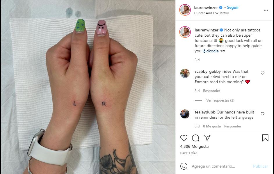 Joven se tatúa las manos para diferenciar la derecha de la izquierda y su historia se hace viral en Instagram