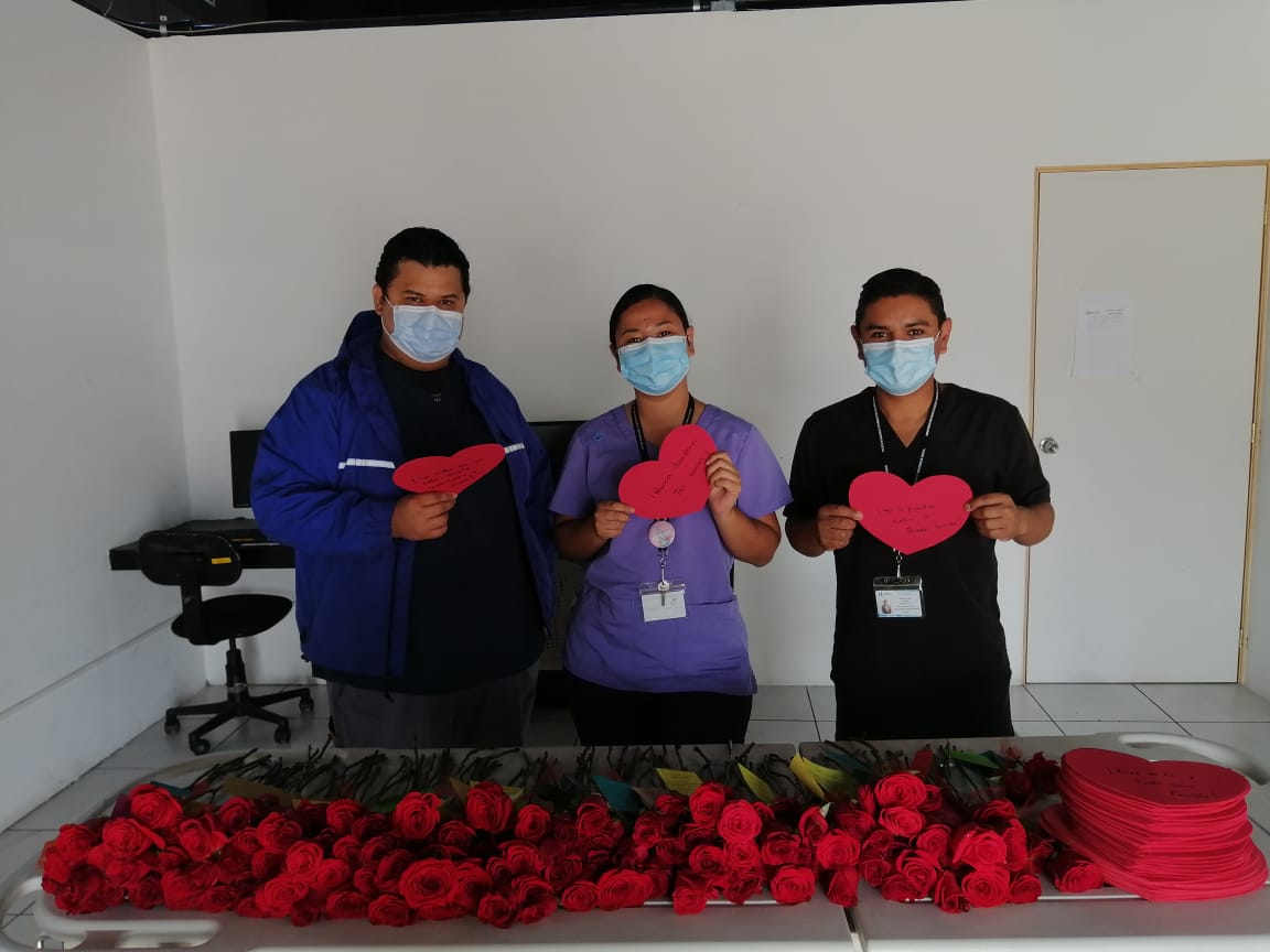Día del Cariño: así animaron este 14 de febrero a los pacientes en el Hospital Parque de la Industria