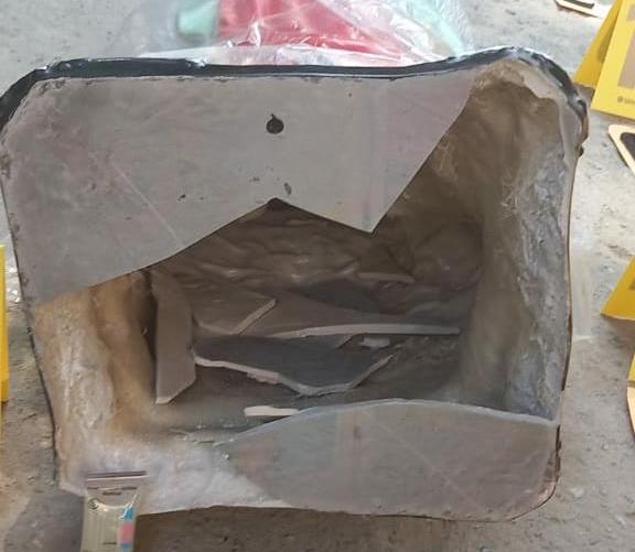 Agentes allanan una vivienda y encuentran cocaína dentro de una imagen religiosa