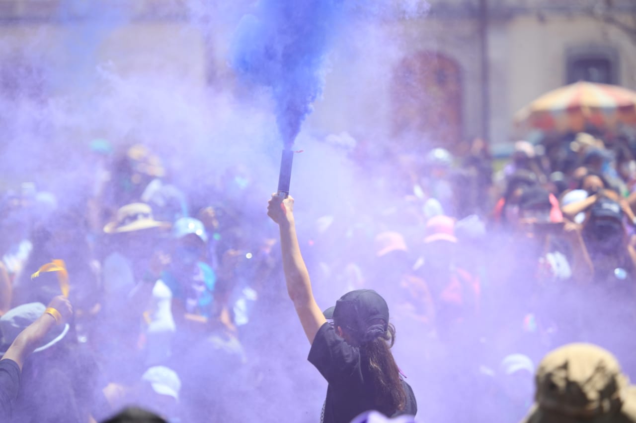 Fotogalería: así fue la marcha por el Día Internacional de la Mujer en el Centro Histórico