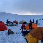La espectacular granizada grabada en la cima del volcán Acatenango y que sorprende a muchos