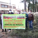 Vecinos rechazan tala de árboles con un plantón en la zona 3 de Quetzaltenango