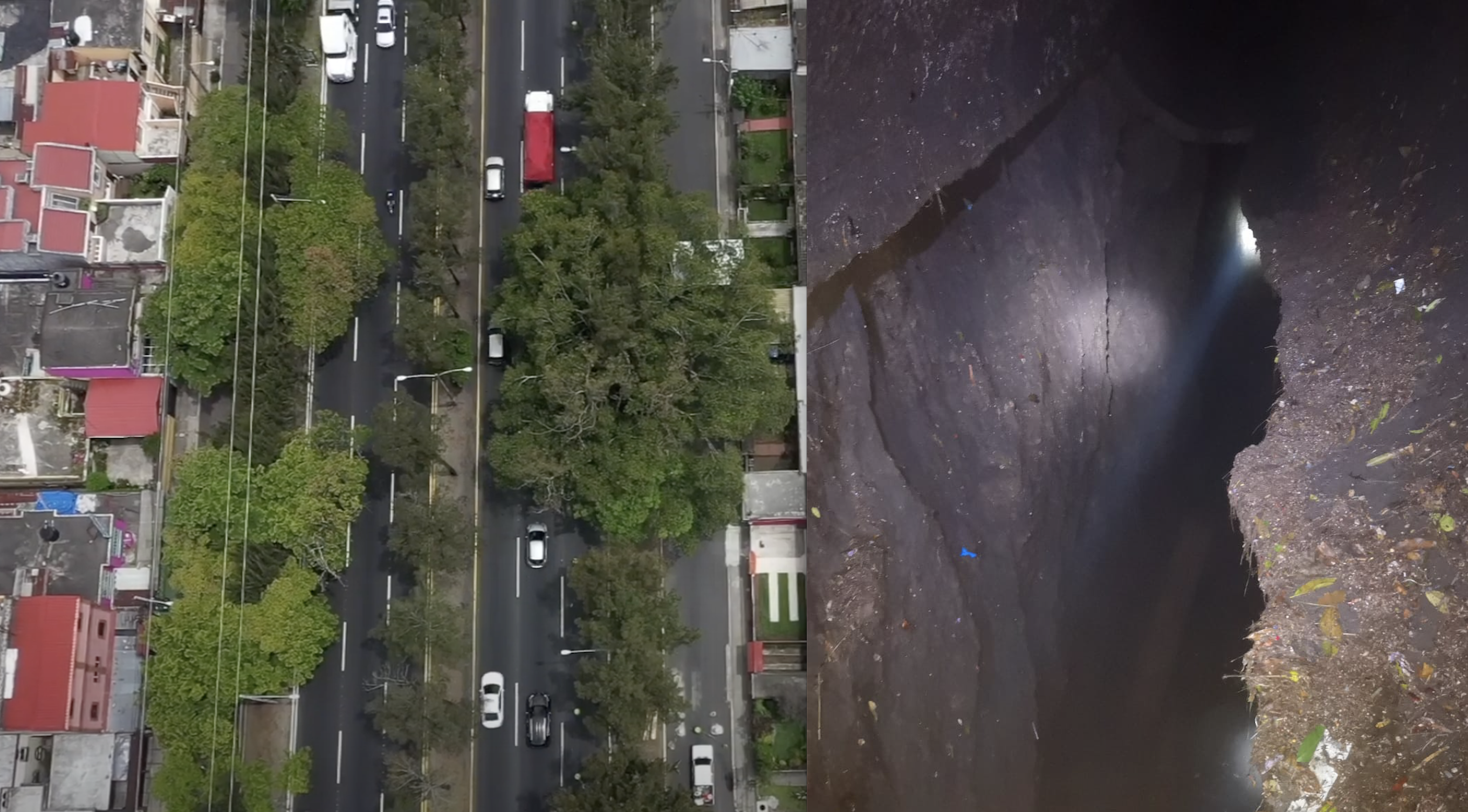 Varias cavernas y hundimientos ponen en riesgo en el Periférico Sur
