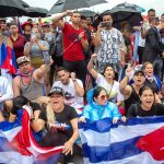 En imágenes: el bloqueo de una autopista en Miami en solidaridad con las protestas en Cuba