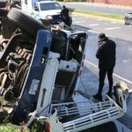 Motorista pierde la pierna izquierda en accidente de tránsito en la ruta Interamericana