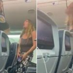 Mujer se niega a usar mascarilla, escupe a pasajeros y es expulsada de un avión