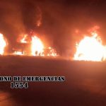 Camiones chocan y se incendian en ruta al Atlántico: hay un muerto y tres heridos