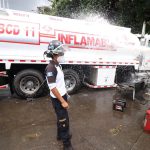 Paso en la ruta Interamericana es obstruido por accidente de camiones