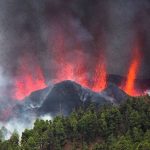 Tras la explosión del volcán Ciudad Vieja en la isla La Palma,  España, la zona se ha convertido en un lugar desolado