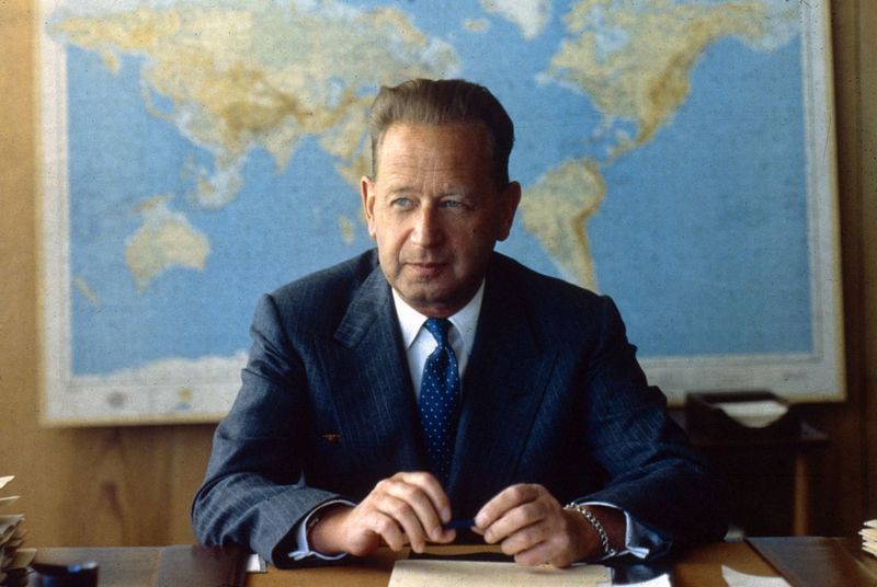 Dag Hammarskjöld era el secretario general de la ONU cuando murió en 1961.