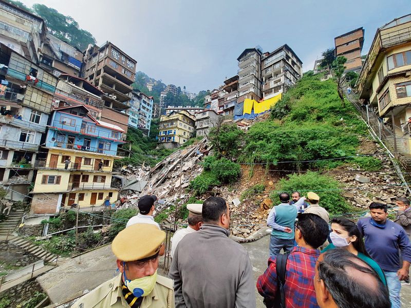 Derrumbe en India