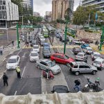 Caos vehicular en el centro por manifestaciones de salubristas y exmilitares