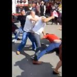 Ni la PNC los detiene: vendedores se lían a golpes en San Marcos y se desata una batalla campal
