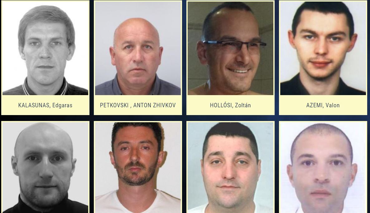 Los perfiles que figuran en el listado de los más buscados en la Unión Europea y la campaña para capturarlos