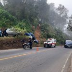 PNC narra cómo autopatrulla se quedó sin frenos y chocó contra paredón