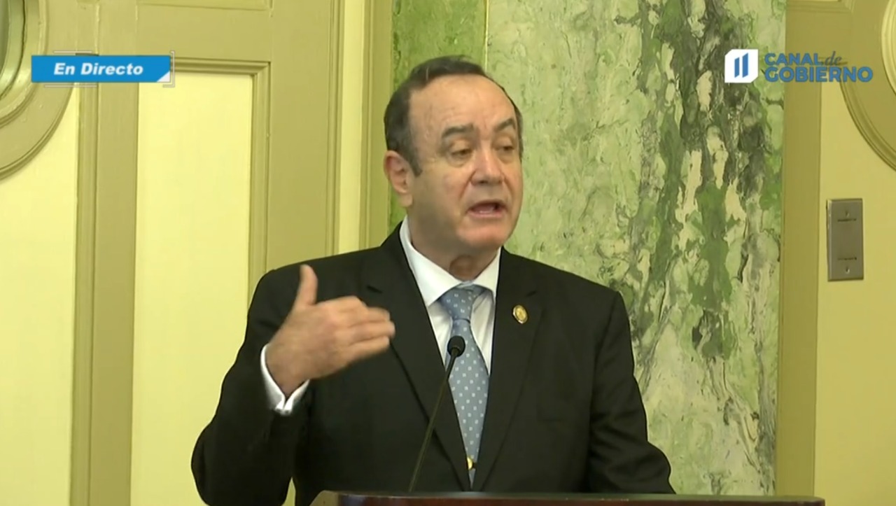 El presidente Alejandro Giammattei desarrolla una agenda política en Washington DC. (Foto Prensa Libre:)