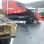 Una persona fallecida en accidente entre cabezal y una motocicleta en la Ruta Nacional 14 donde el paso es complicado
