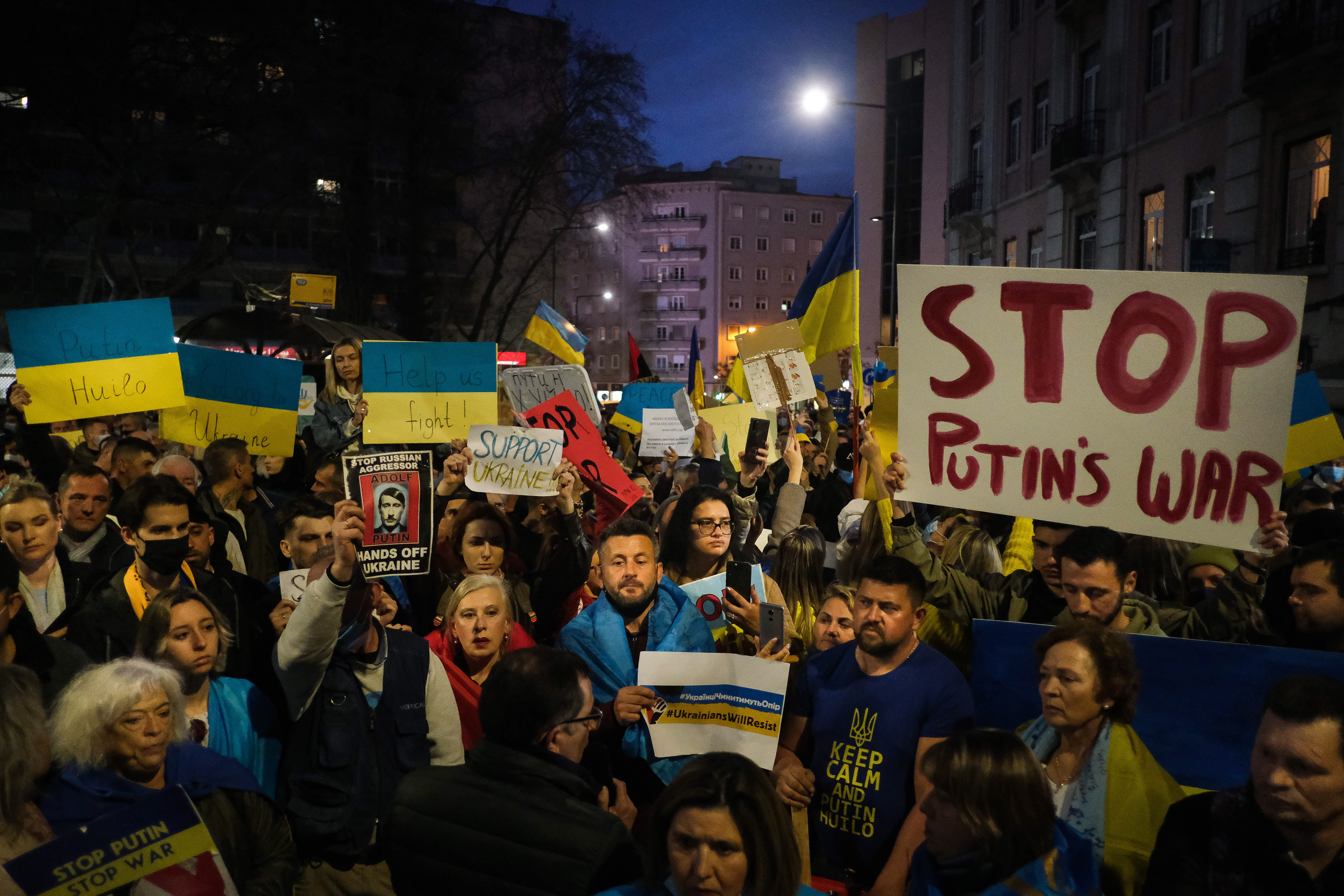 Manifestaciones contra el ataque de Rusia a Ucrania