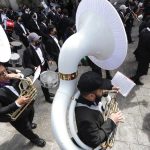 Procesión de Jesús de la Merced es acompañada por más de 300 músicos