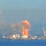 Rusia y Ucrania: fuerzas ucranianas aseguran haber destruido un barco de guerra ruso en el ocupado puerto de Berdyansk