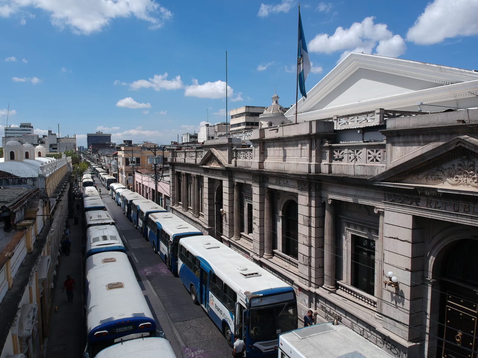 Manifestación de pilotos en el Congreso