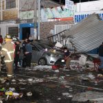 IMÁGENES: Un cilindro de gas explota en Villa Canales; deja dos heridos y destrozos en la calle