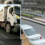 El video que muestra el momento en que un microbús deja tirada a una pasajera que queda tendida en el asfalto