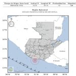 Reportan temblor de 4.8 grados en Guatemala, que fue sensible en gran parte del territorio nacional