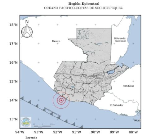Temblor de hoy en Guatemala: Sismo de 4.9 se registra frente a costas de Suchitepéquez