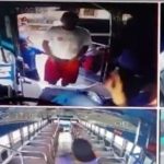 Graban cuando asaltantes despojan de sus pertenencia a piloto de bus en Escuintla