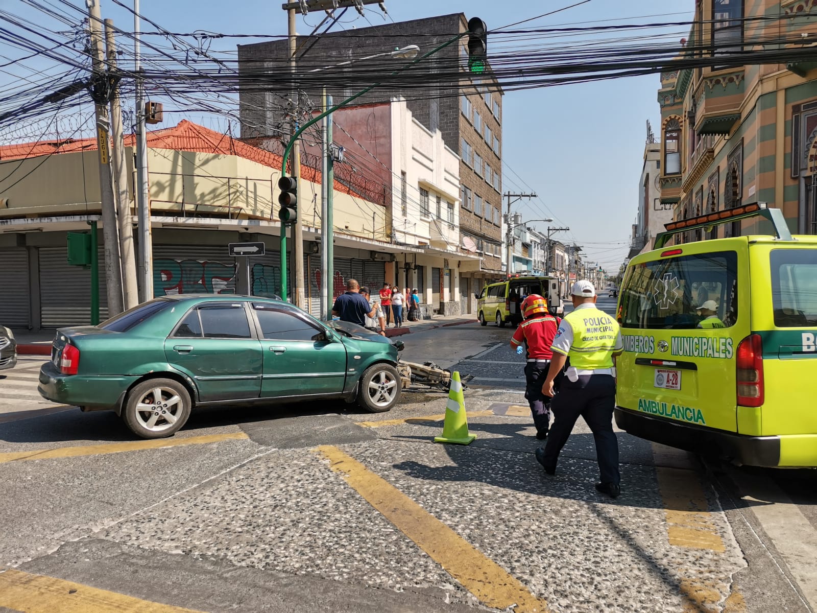 Accidente zona 1 capitalina