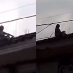 Video: supuesta bruja es captada en el techo de una casa mientras hacía un hechizo