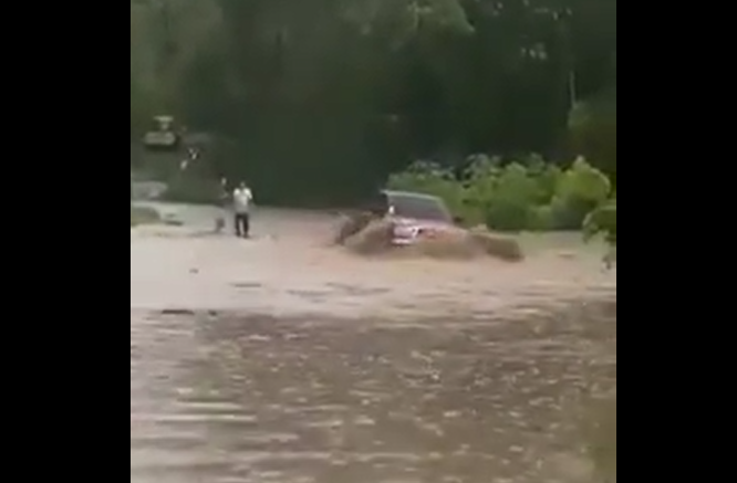 Inundación en Los Amates, Izabal