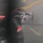 Inundaciones y tráfico lento en varios puntos de la metrópoli por lluvia de las últimas horas
