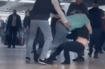 Foto de la pelea en Dublín
