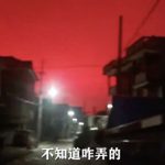 Cielo rojo causa terror en una ciudad de China