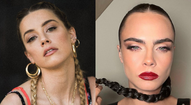 Amber Heard y Cara Delevinge