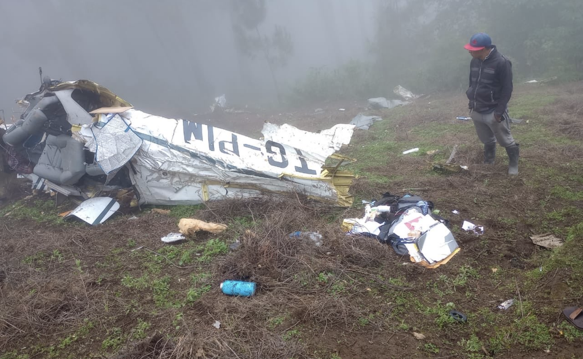 Accidente aéreo en Sololá: cae avioneta cuando se dirigía a Quetzaltenango