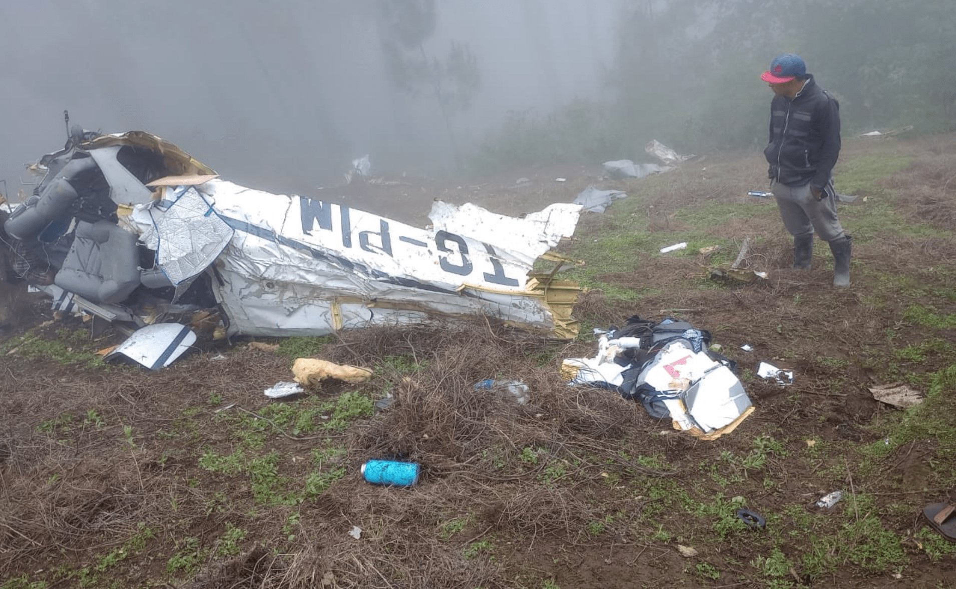Accidente aéreo en Sololá: cae avioneta cuando se dirigía a Quetzaltenango